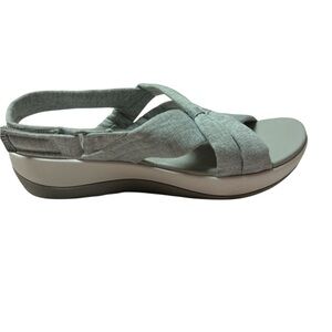 Clarks Gray Ara Belle comfort sandals